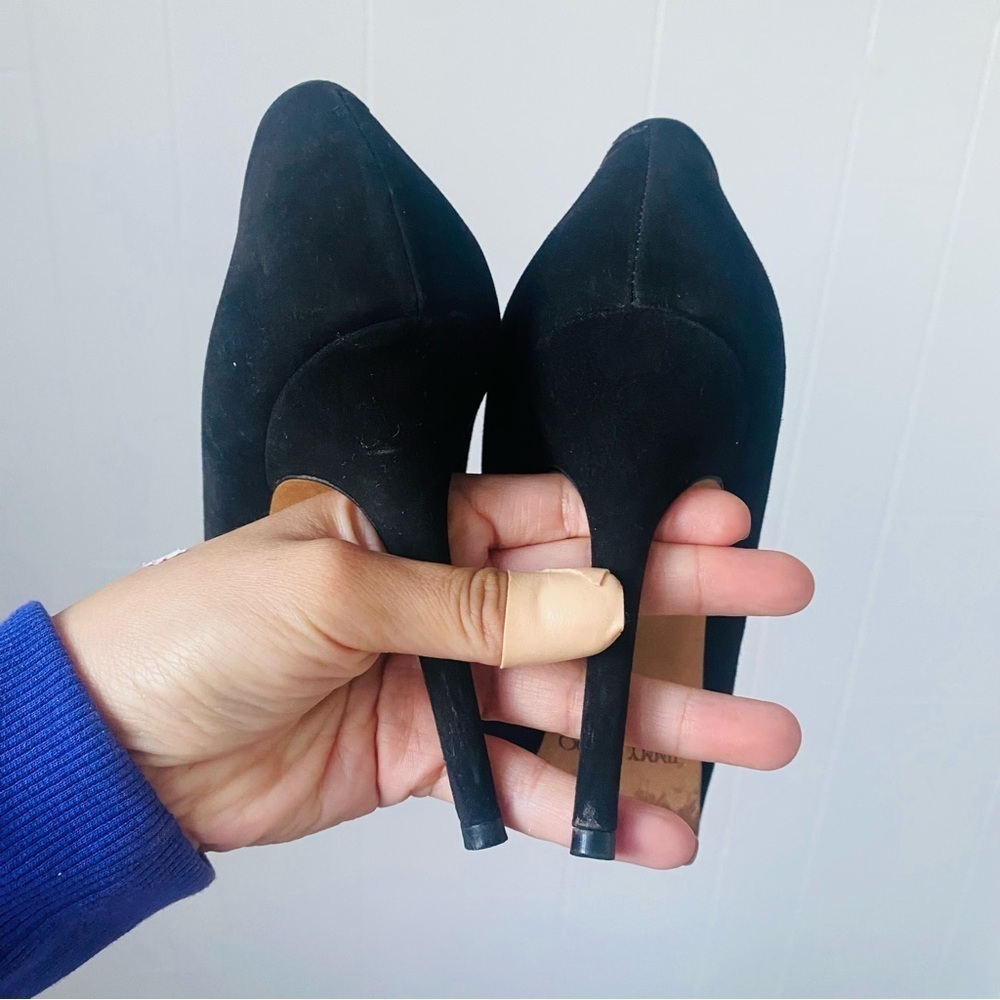 Jimmy Choo Black Suede Leather Cosmic Platform Size 38 - Picture 5 of 7
